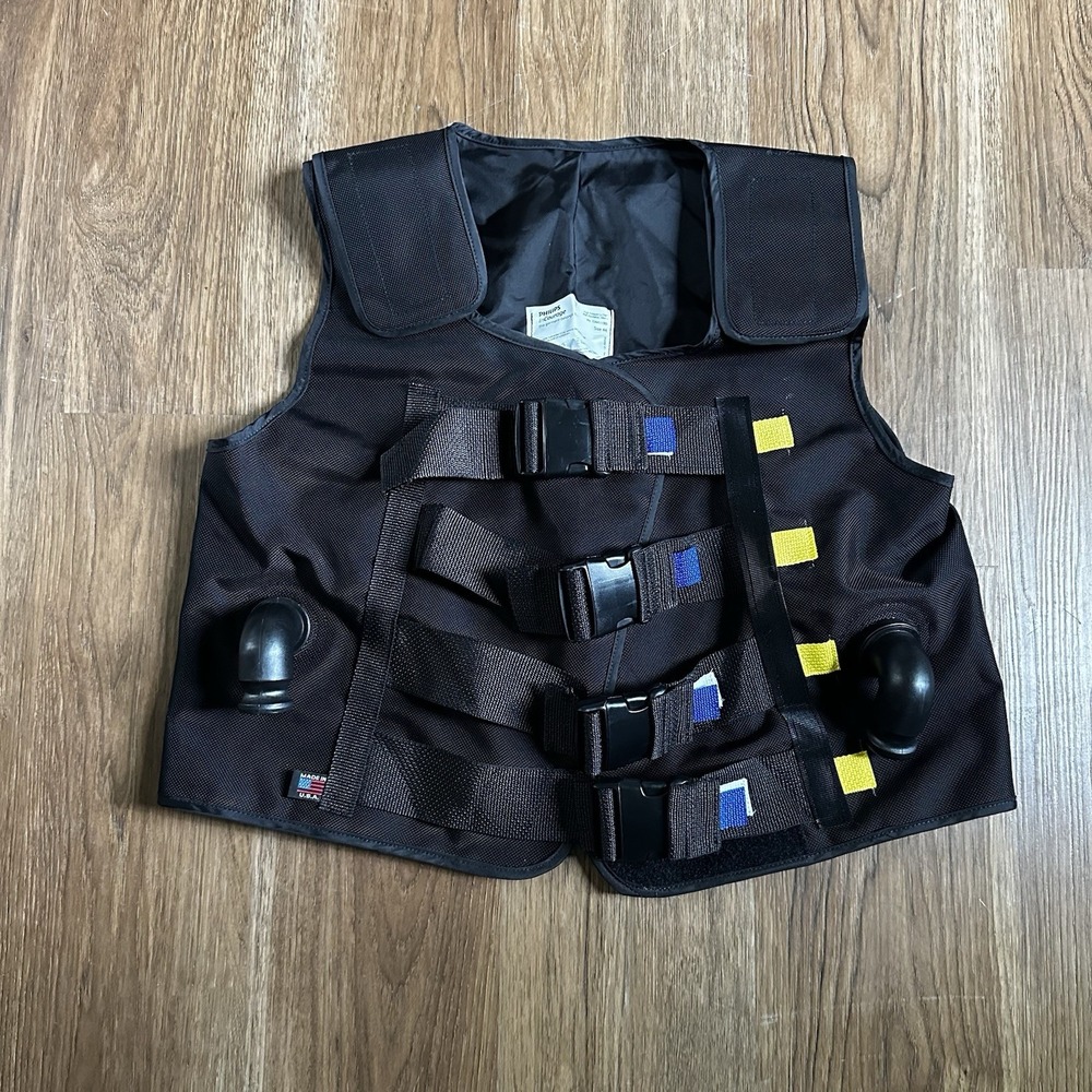Philips inCourage ICS-1M-US-A RespirTech Vest-Size 44 Excellent Black
